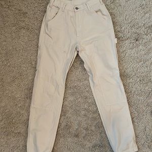 Brandy Melville Ivory Painter Jeans